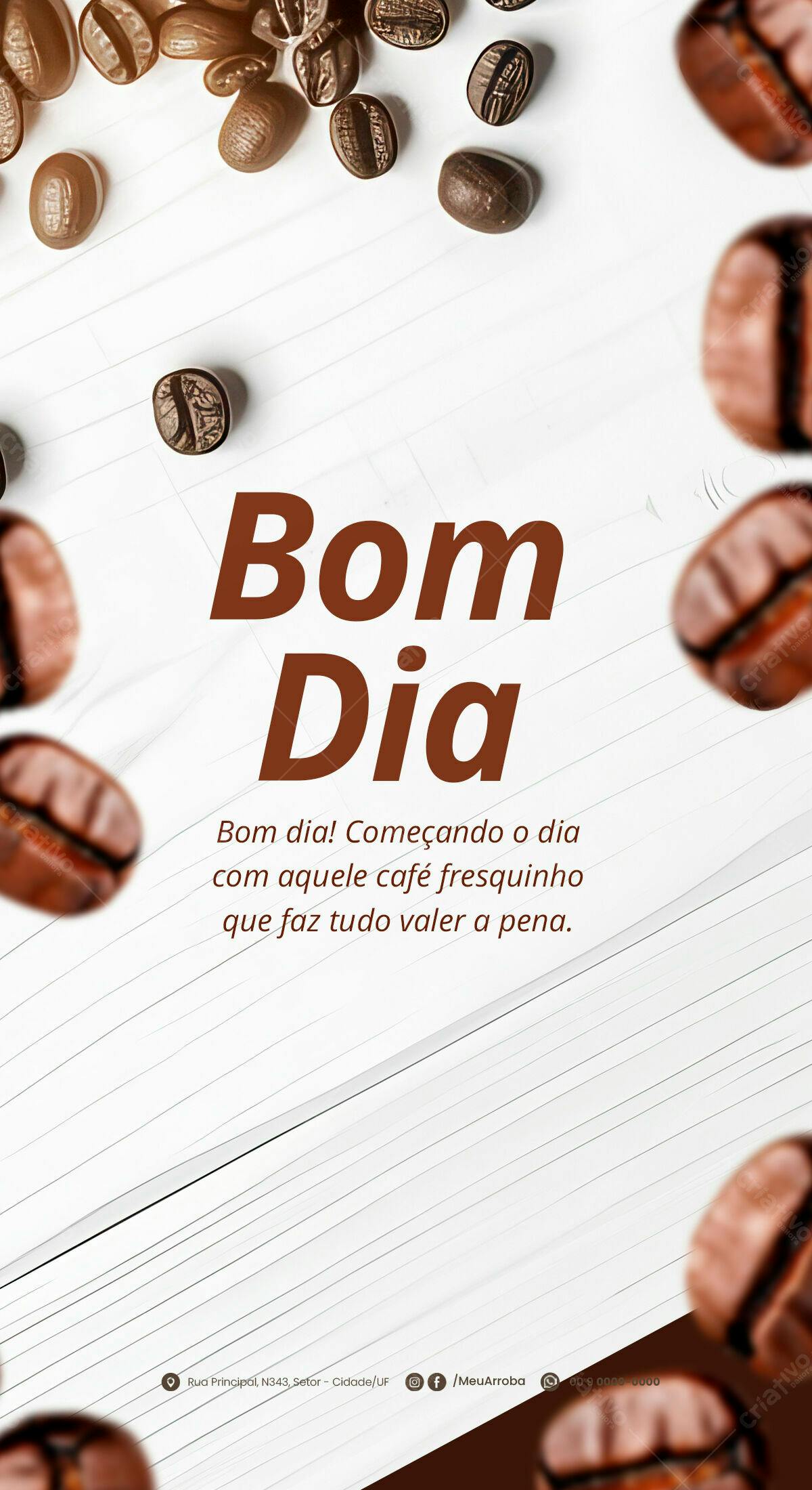 Postagem Instagram Café da Manhã PSD Editável