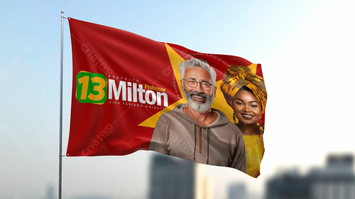 Bandeira de Campanha Política PSD Editável