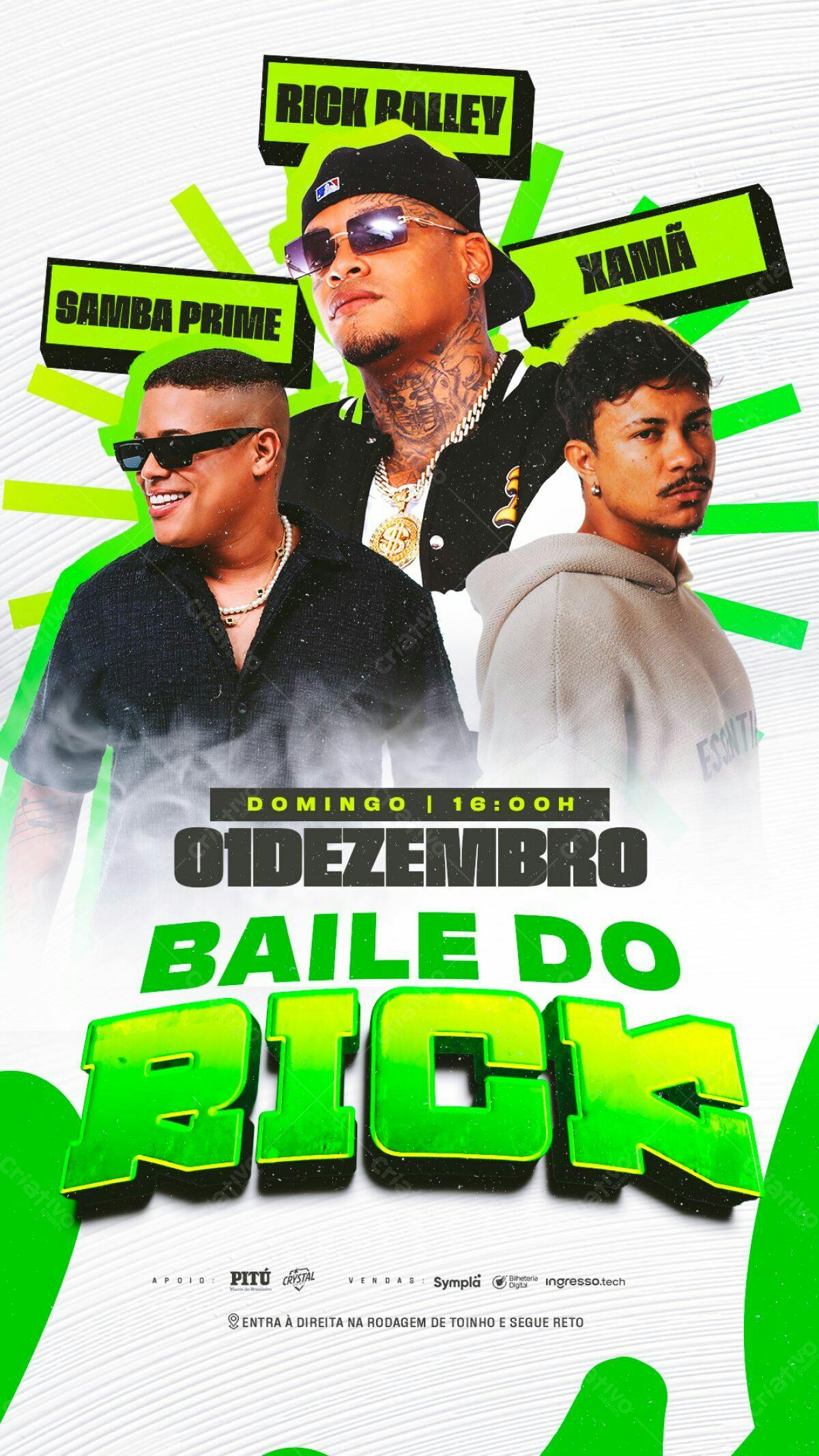 Flyer Baile do Rick PSD Editável