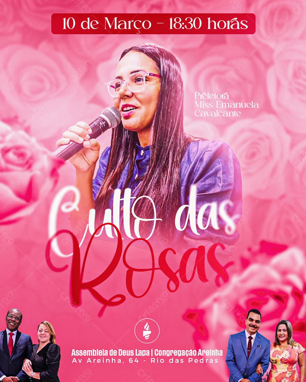 Flyer Culto De Mulheres