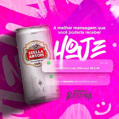 Social media promoção de cerveja