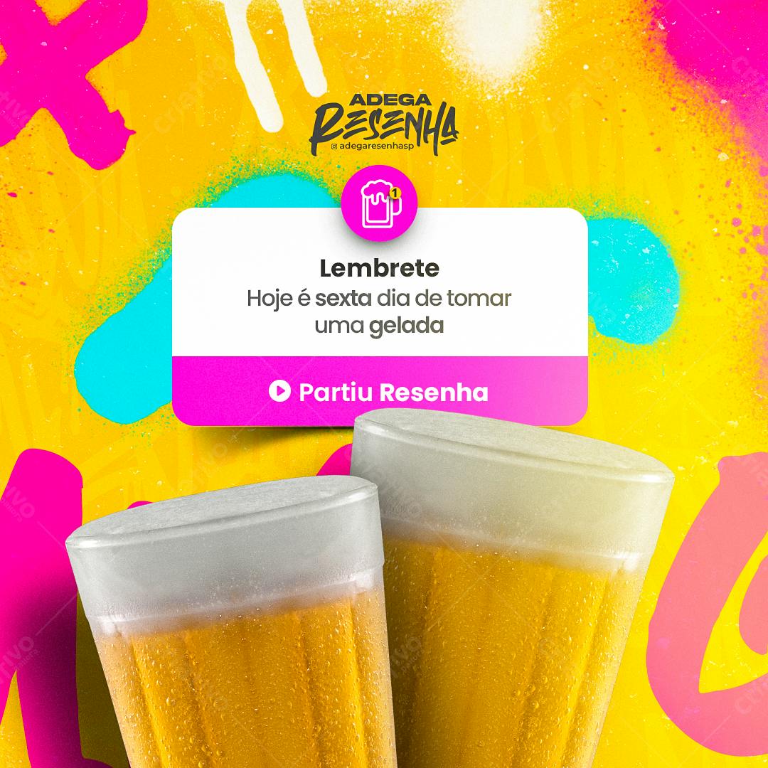 Flyer para Happy Hour de Sexta PSD Editável