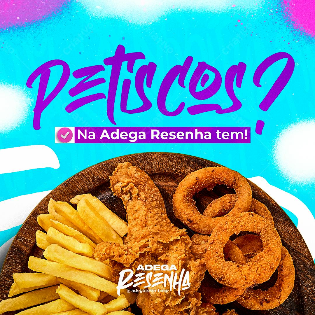 Flyer para Promoção de Petiscos PSD Editável
