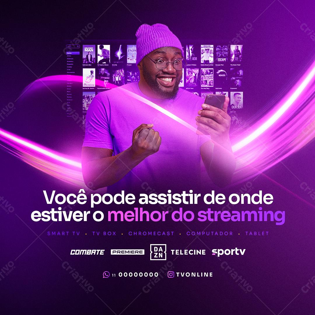 Flyer Streaming Online PSD Editável