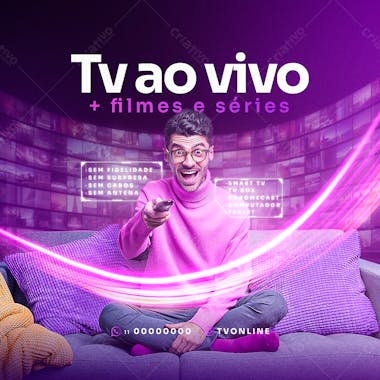 Social media tv ao vivo mais filmes e séries