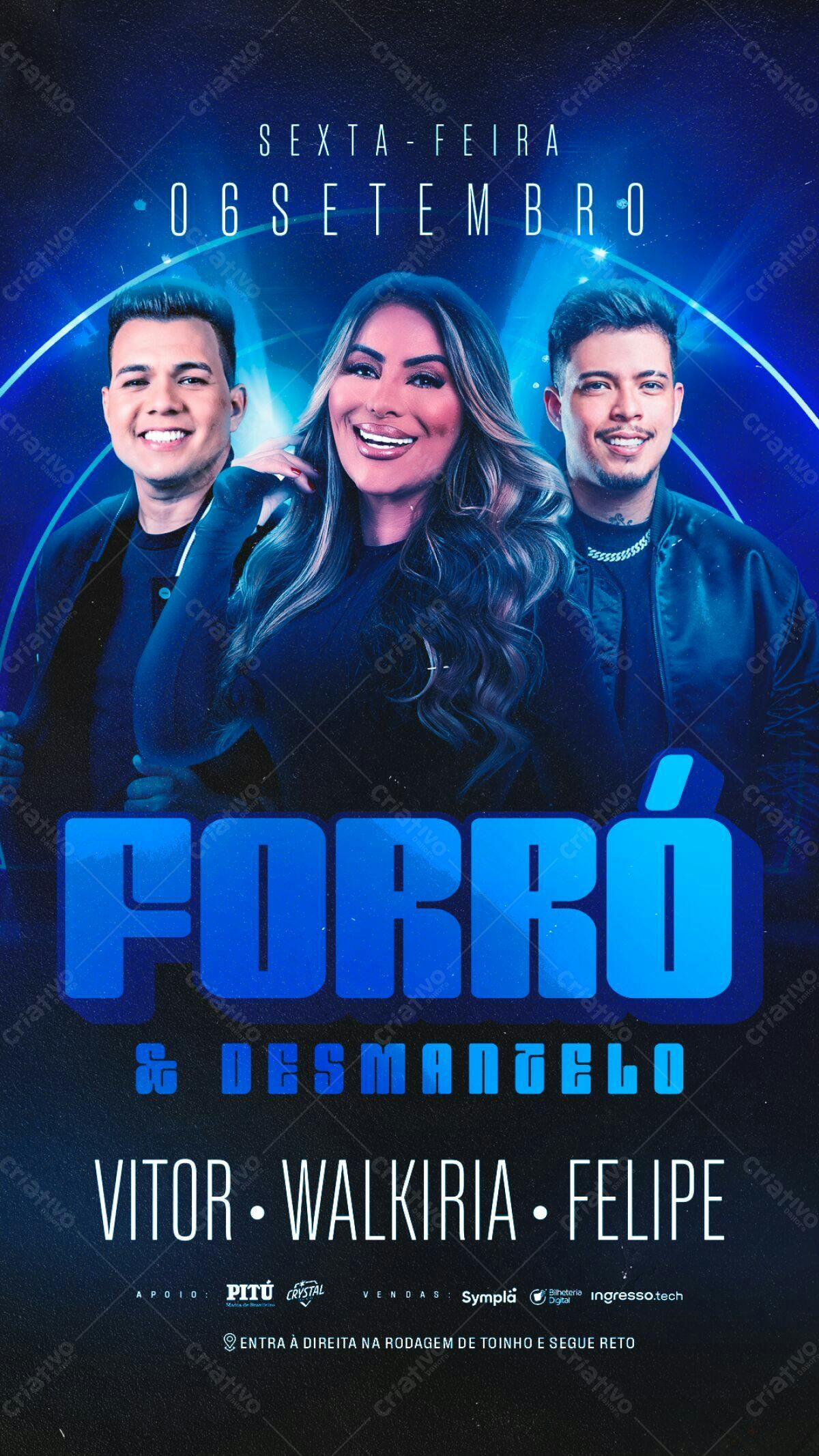 Flyer Forró e Desmanchelo PSD Editável