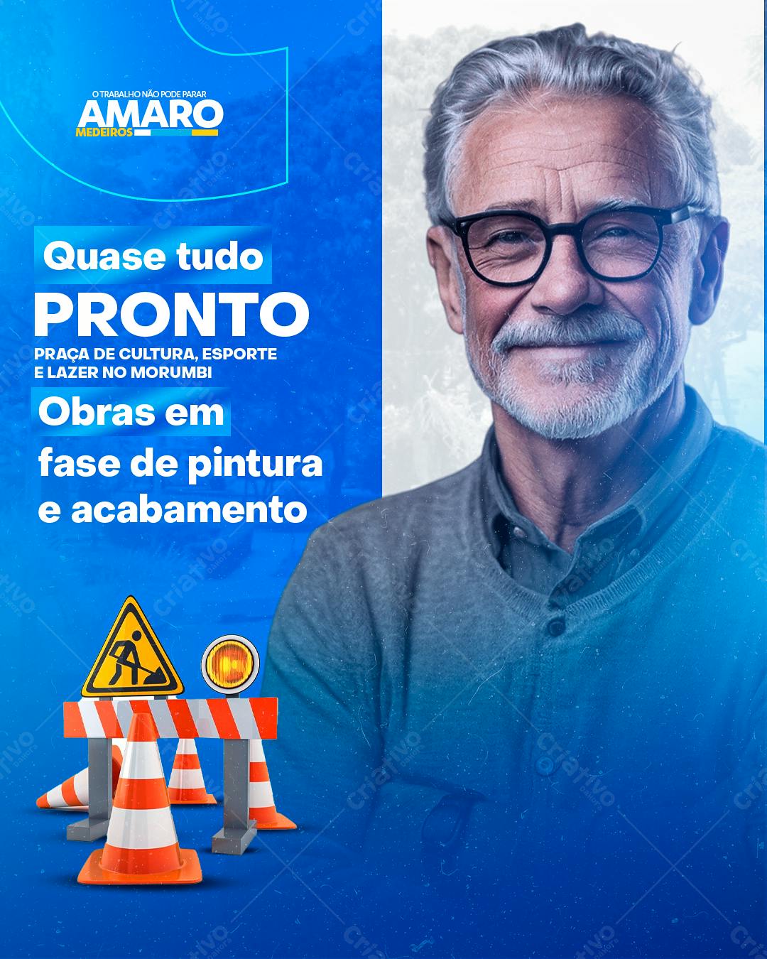 Flyer Obras Morumbi PSD Editável