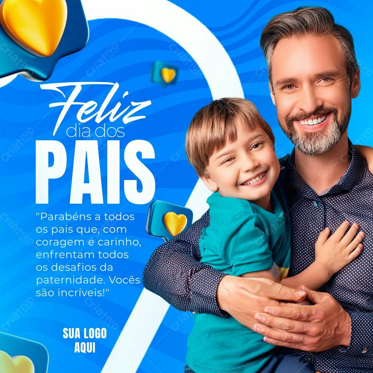 Flyer Dia dos Pais PSD Editável