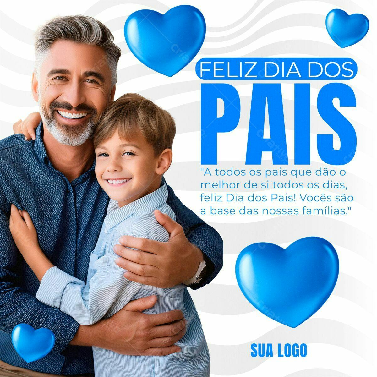Postagem Dia dos Pais PSD Editável