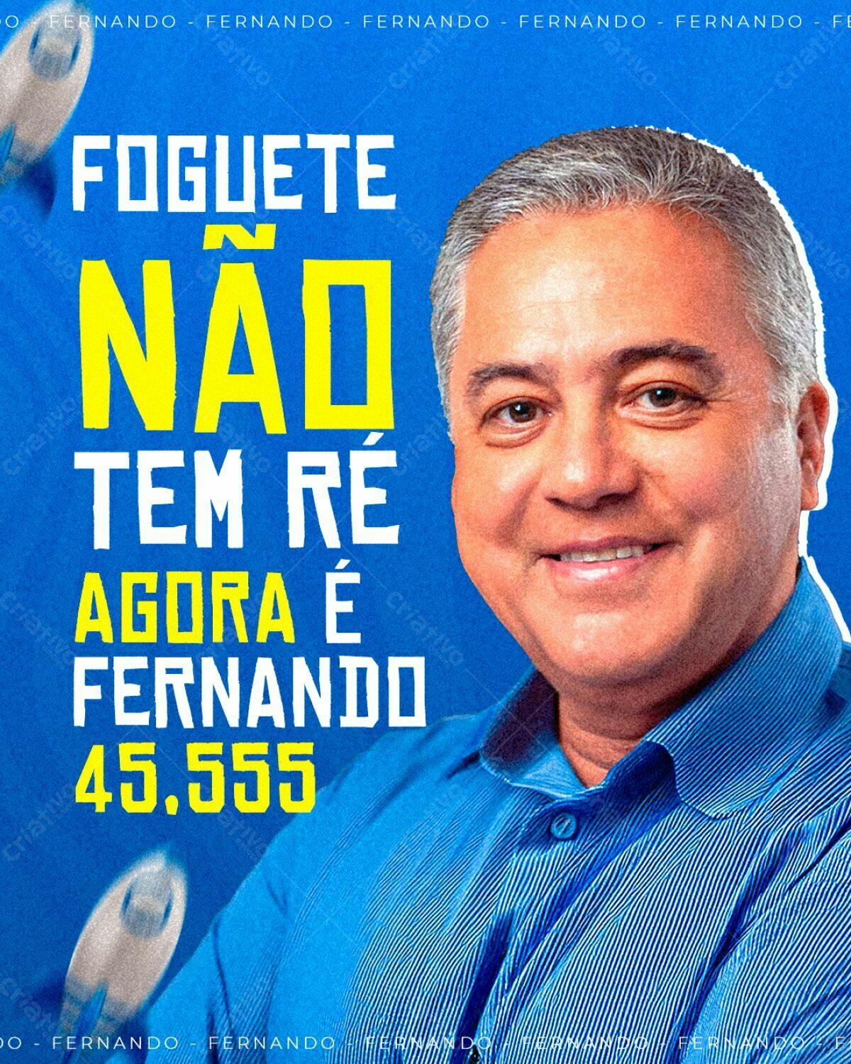 PSD para Campanha Política - Candidato Fernando 45.555