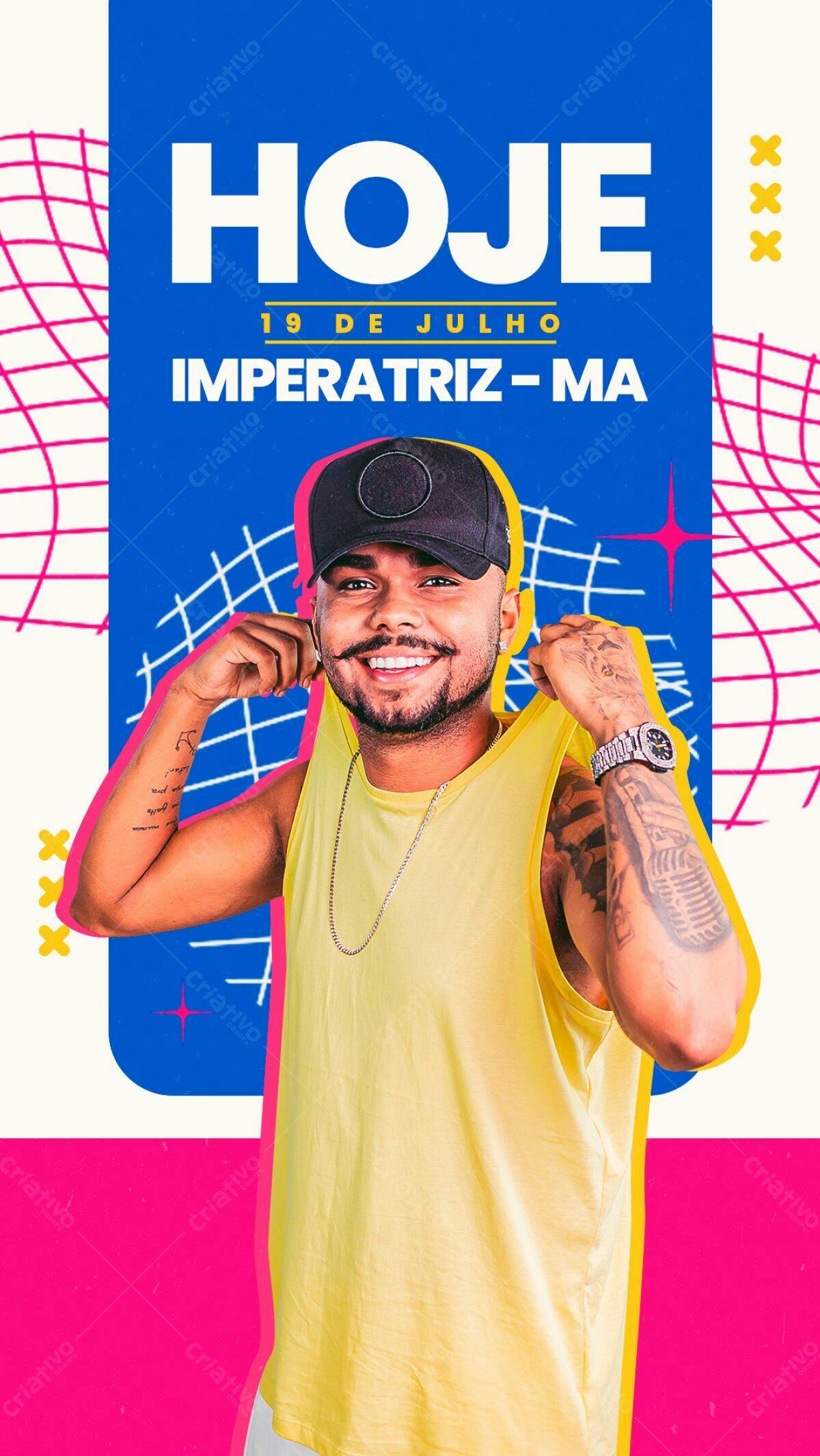 Flyer para Show Musical em Imperatriz PSD Editável