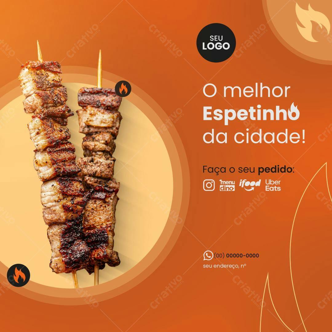 Postagem Instagram Espetinho PSD Editável
