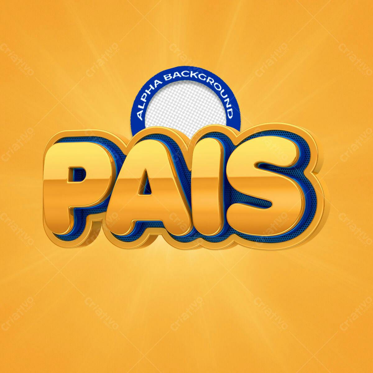 Arte para Dia dos Pais PSD Editável