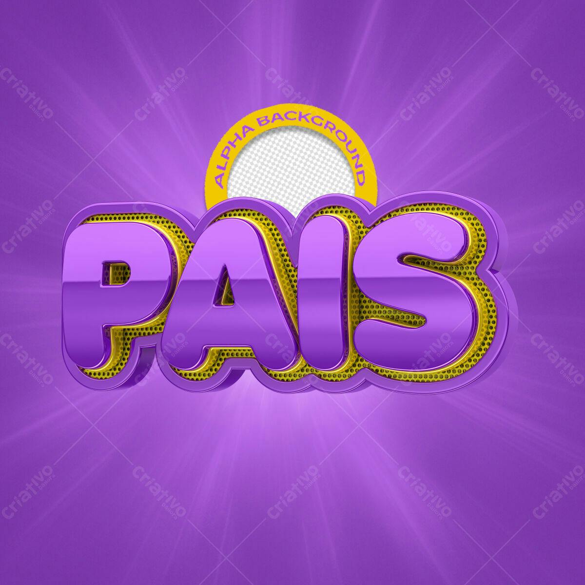 Arte para Dia dos Pais PSD Editável