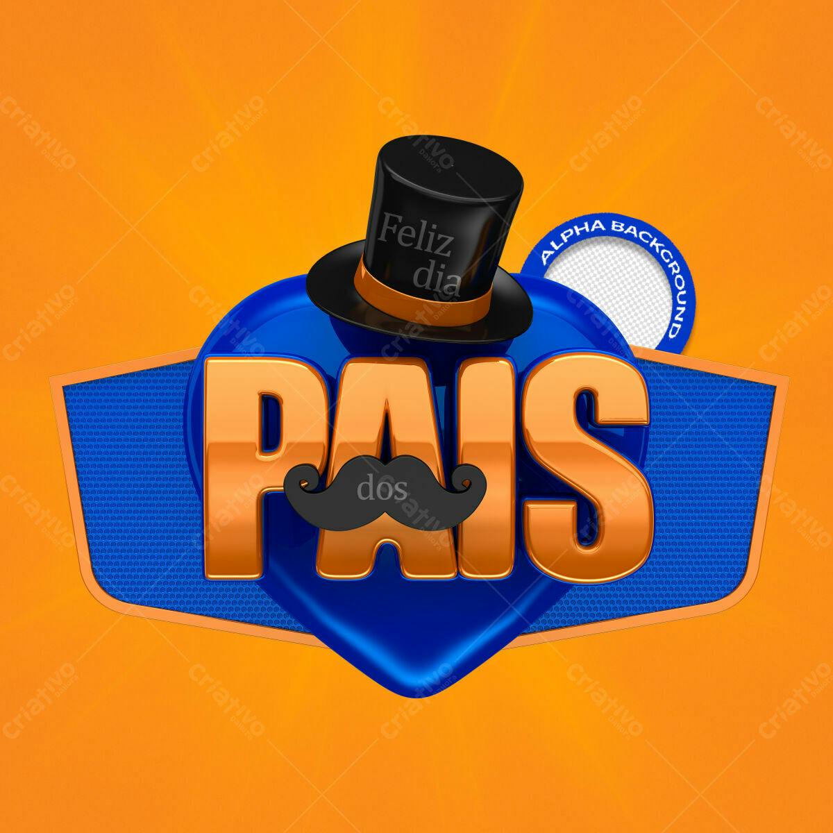 Arte Dia dos Pais PSD Editável