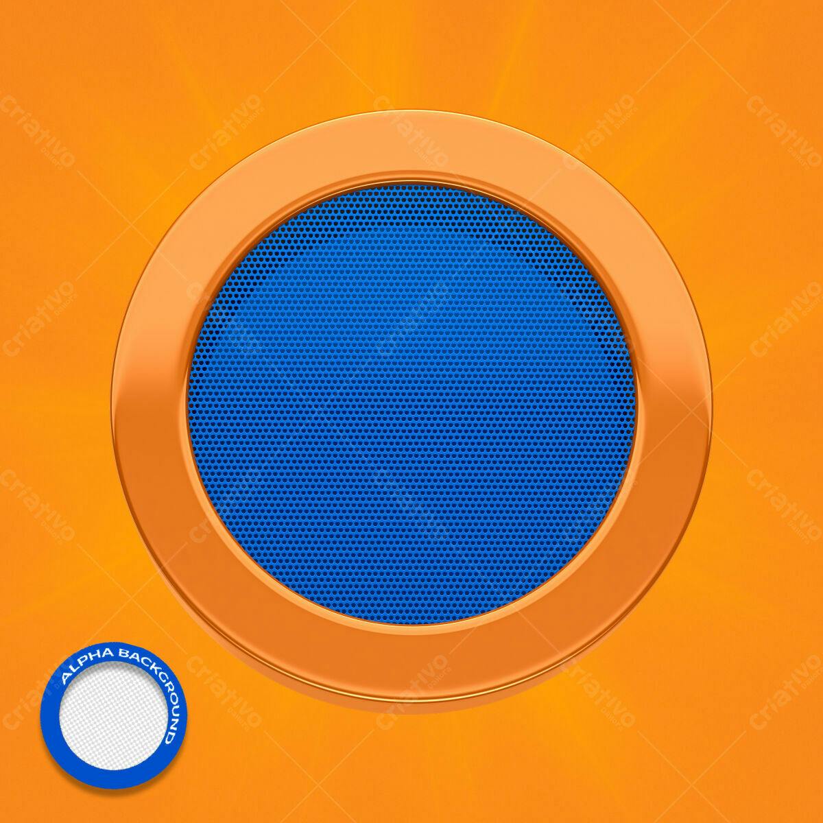 Background Abstrato Laranja e Azul PSD Editável