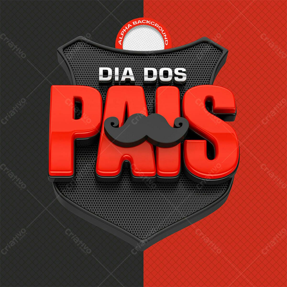 Arte para Dia dos Pais PSD Editável