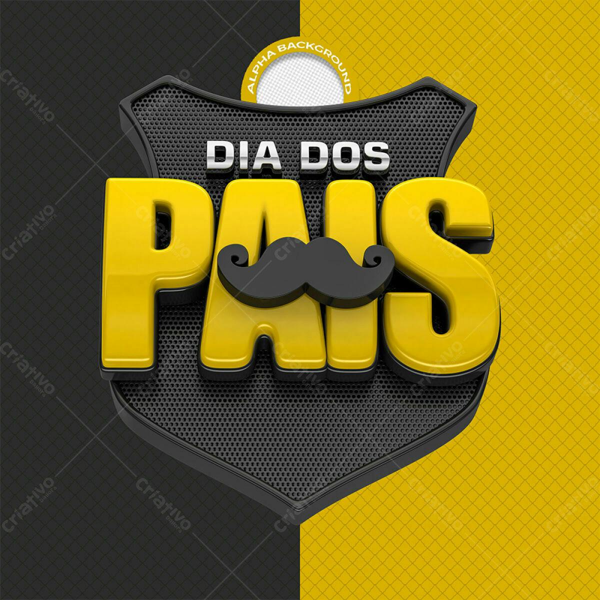 Arte Dia dos Pais PSD Editável