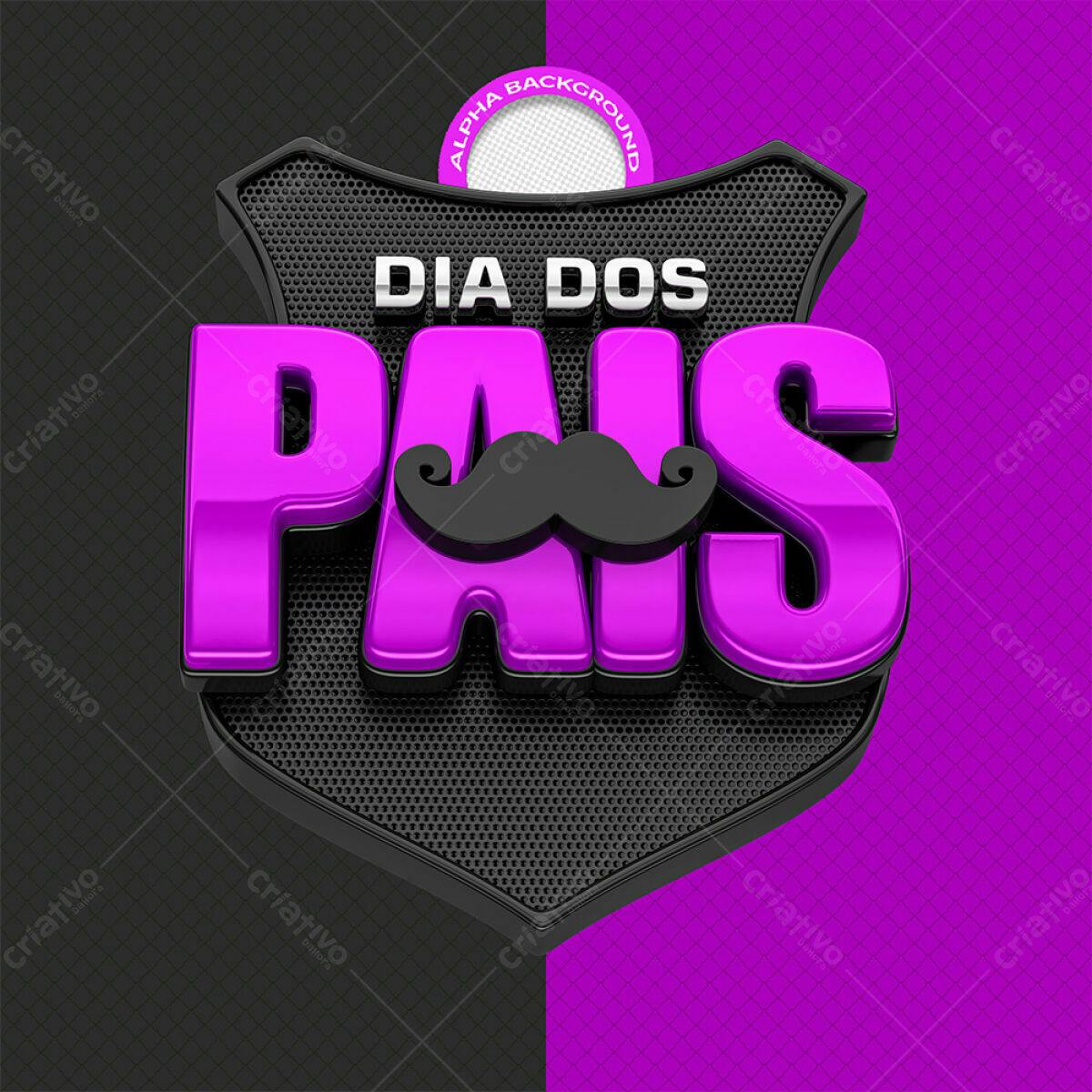 Arte Dia dos Pais PSD Editável
