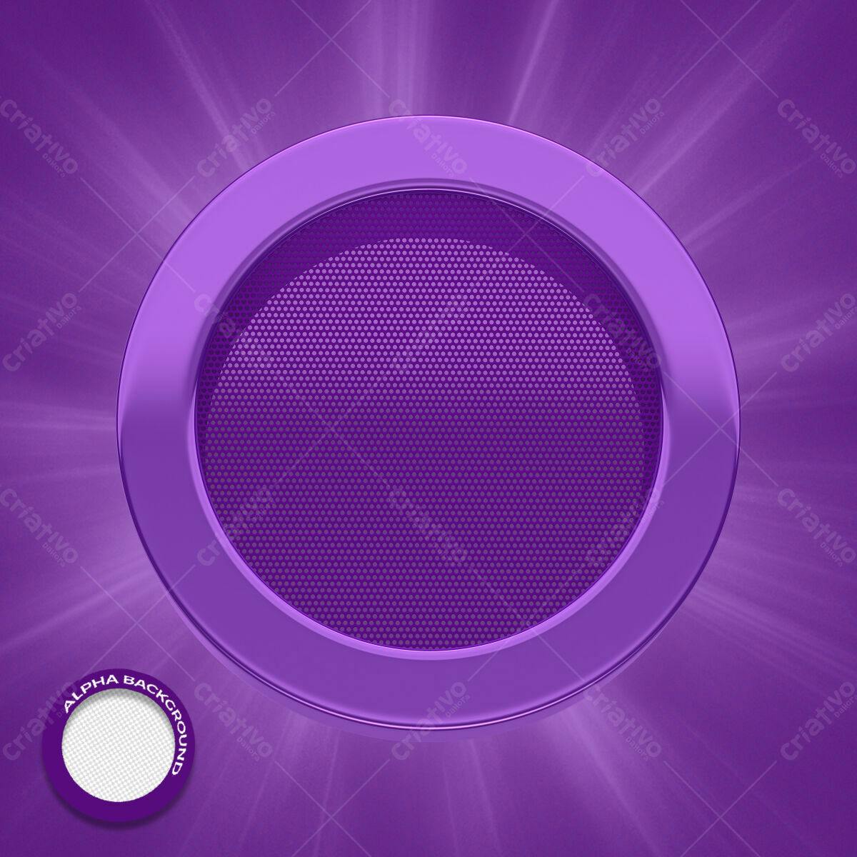 Background Circular Roxo Metálico PSD Editável