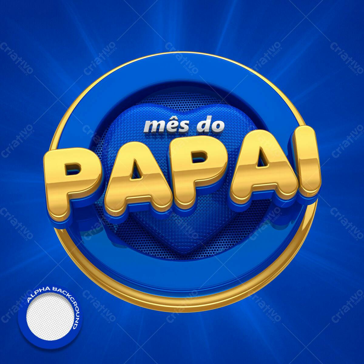 Arte Dia dos Pais PSD Editável