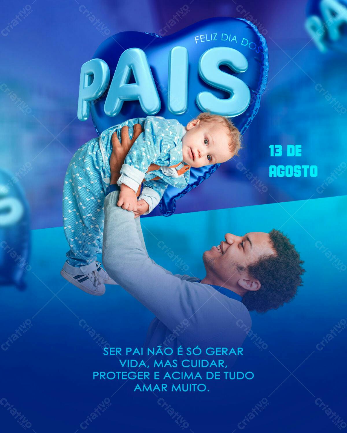 Flyer Dia dos Pais PSD Editável
