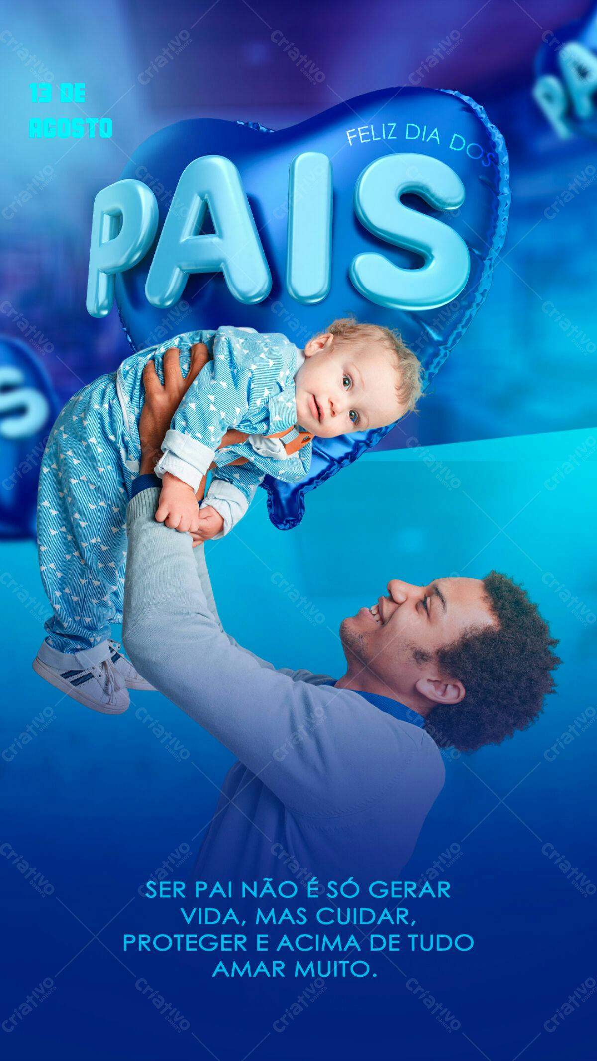 Flyer Dia dos Pais PSD Editável