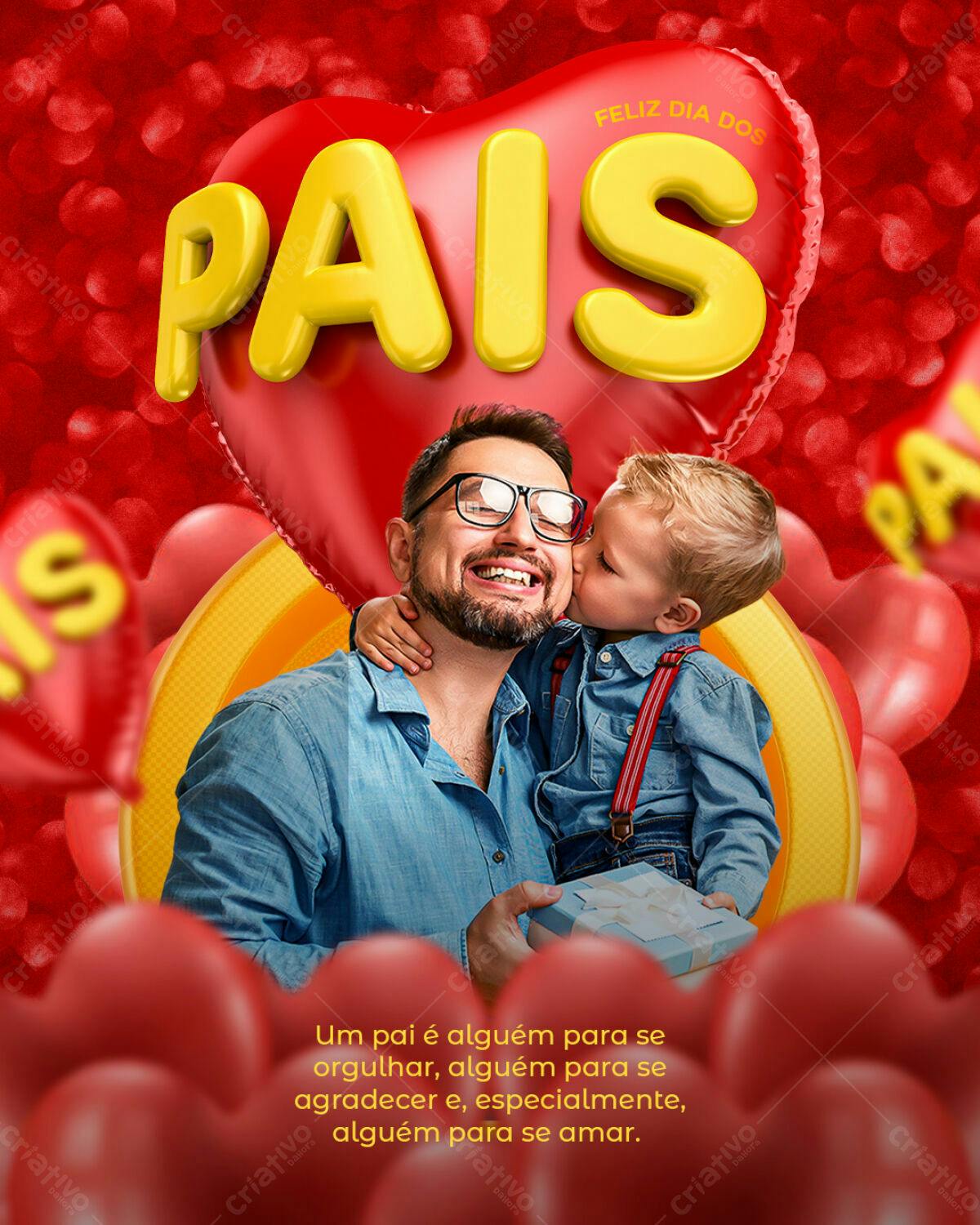 Flyer Dia dos Pais PSD Editável