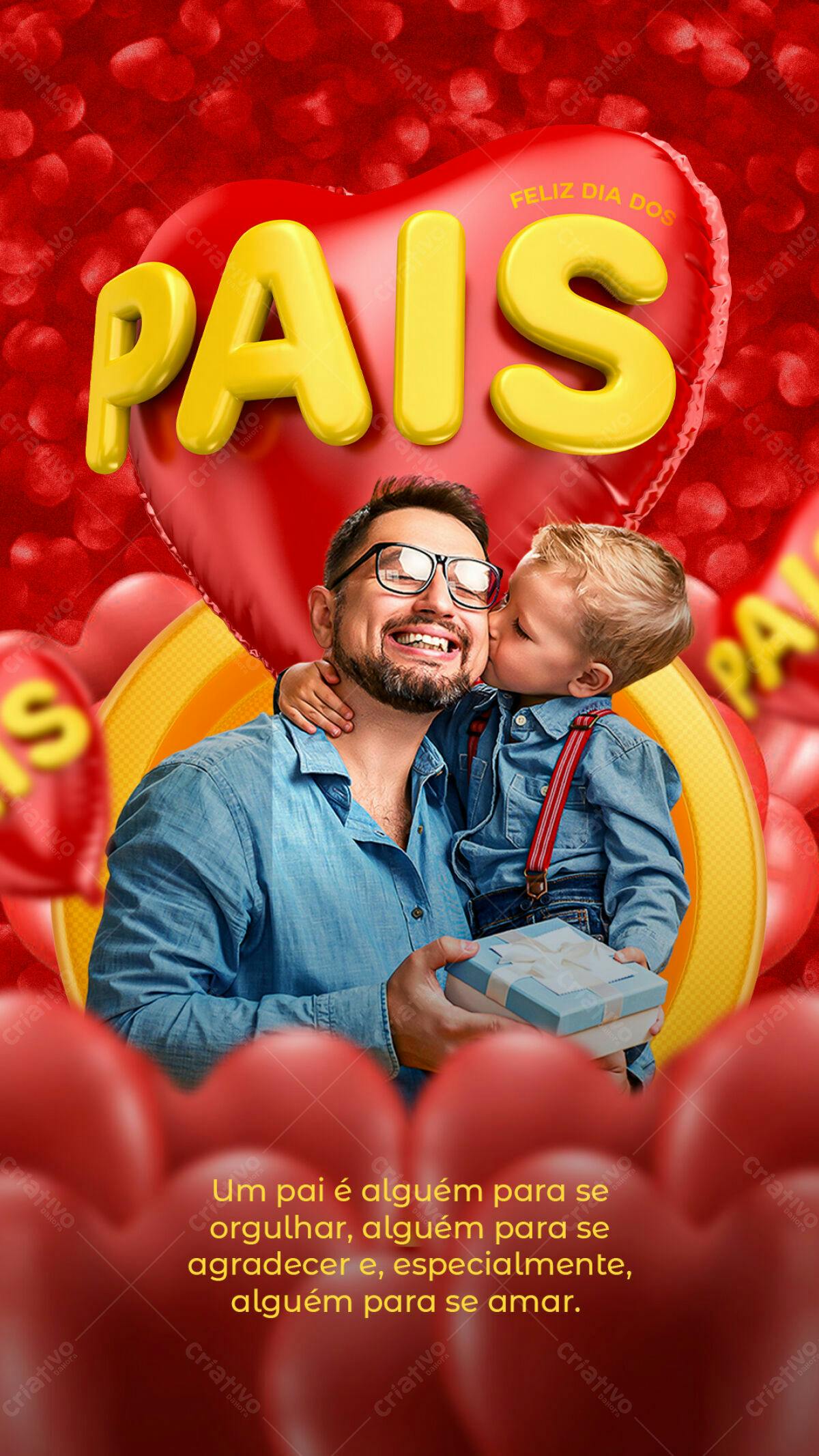 Flyer Dia dos Pais PSD Editável
