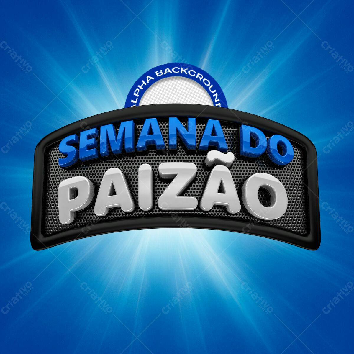 Banner Semana do Paizão PSD Editável