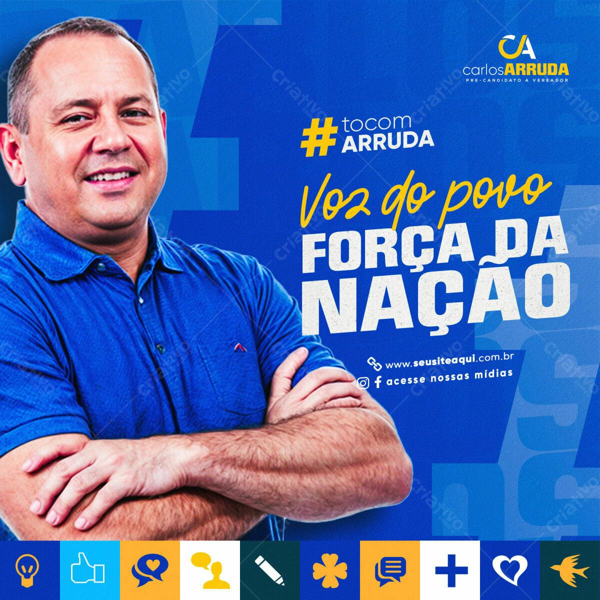 PSD para Campanha Política Eleitoral PSD Editável