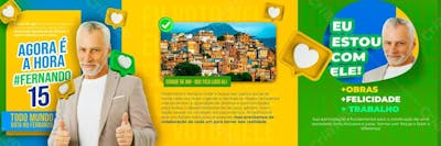 Carrossel Campanha Politica Social Media Template