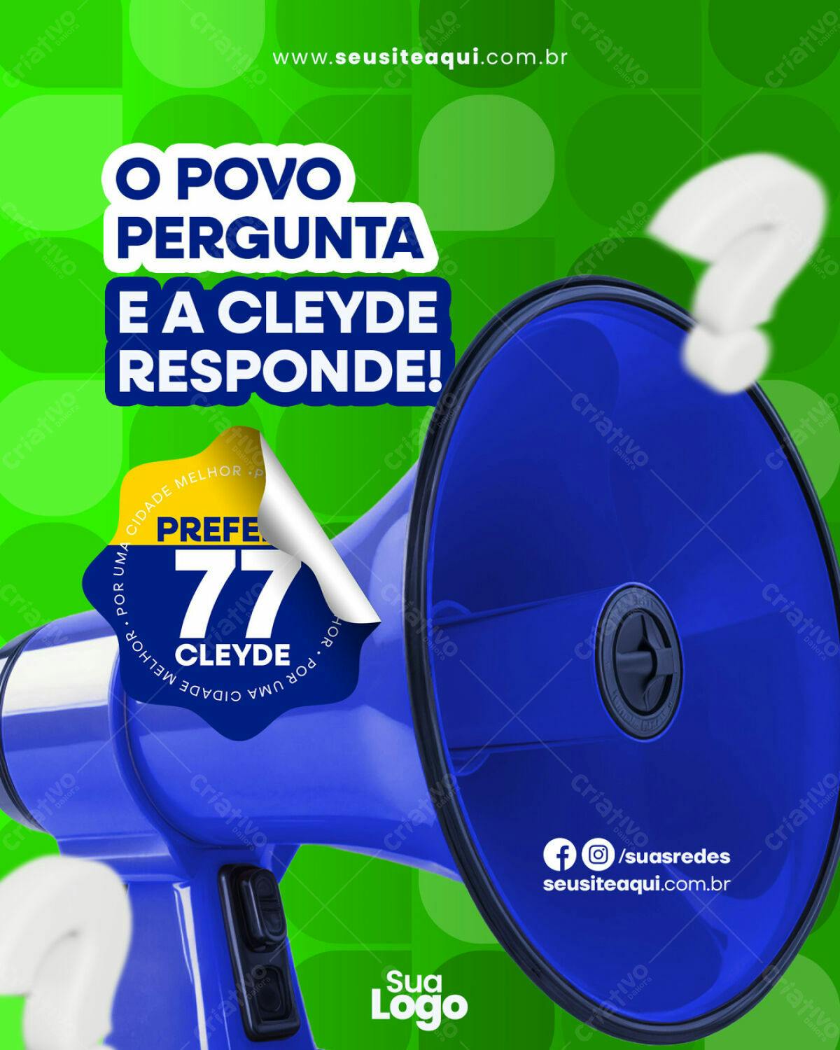 Flyer de Campanha Política PSD Editável