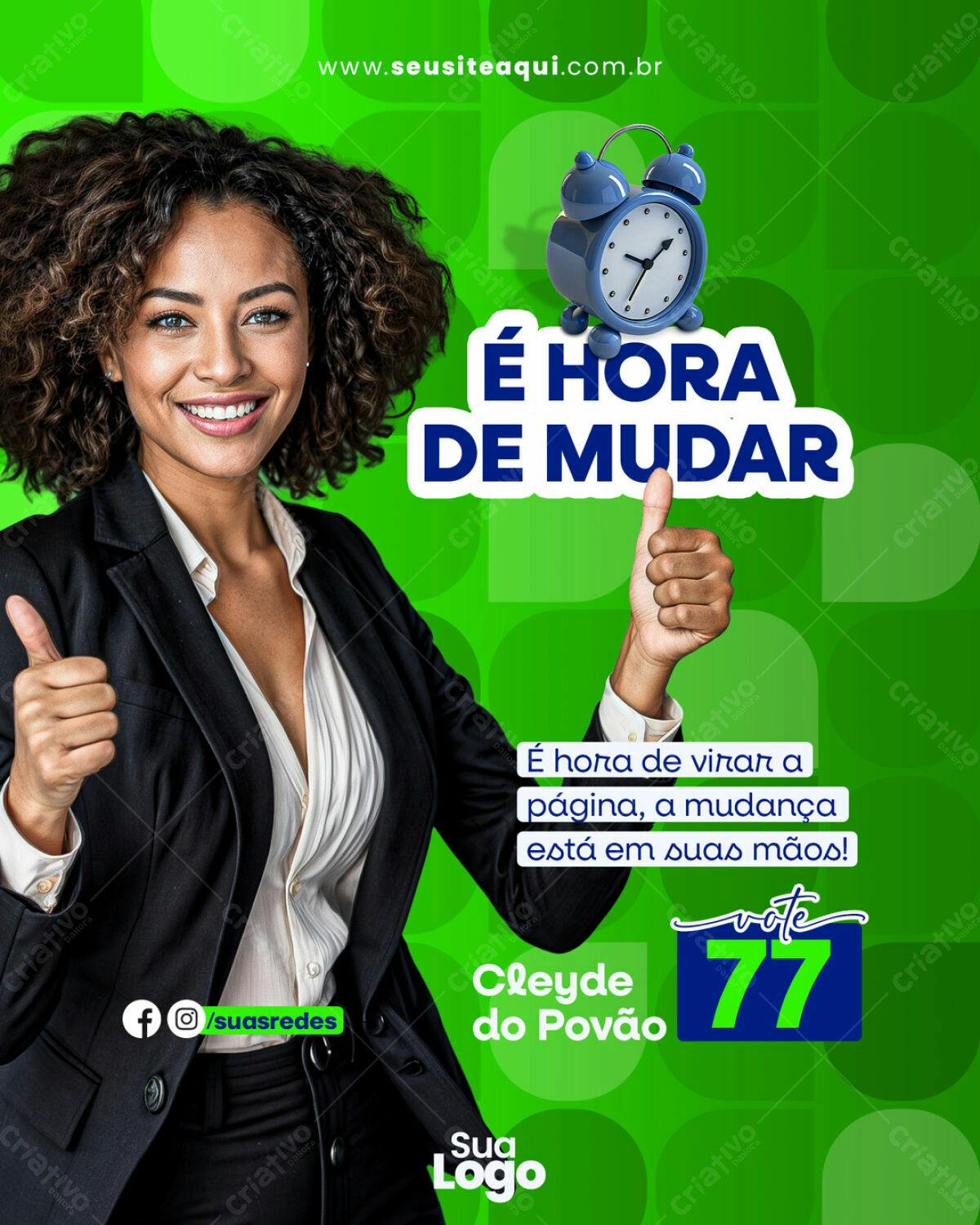 Flyer de Campanha Política PSD Editável