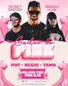 Flyer, event, pink dance party, editable psd file.