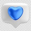 Balloon, reaction, white, blue heart, father's day, movember, like, businessman, liked