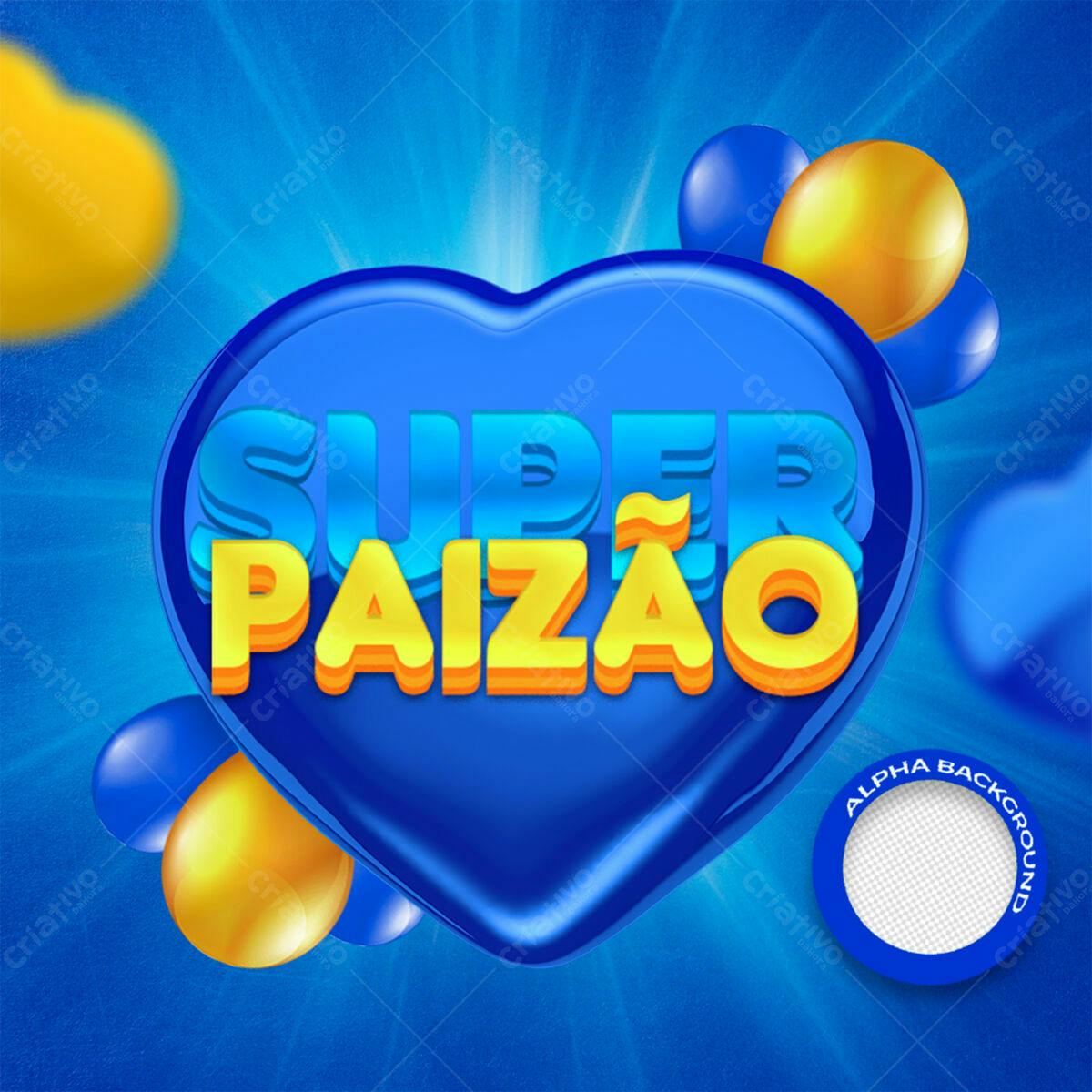 Flyer Dia dos Pais Super Paizão PSD Editável