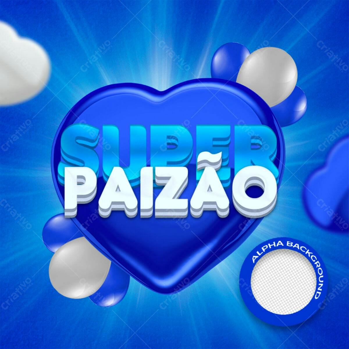 Flyer Dia dos Pais Super Paizão PSD Editável