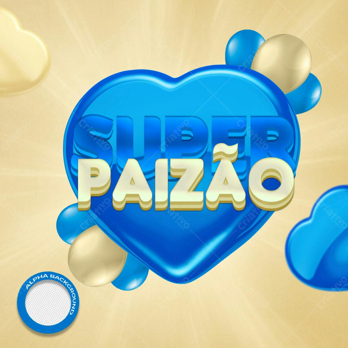 Flyer Dia dos Pais Super Paizão PSD Editável
