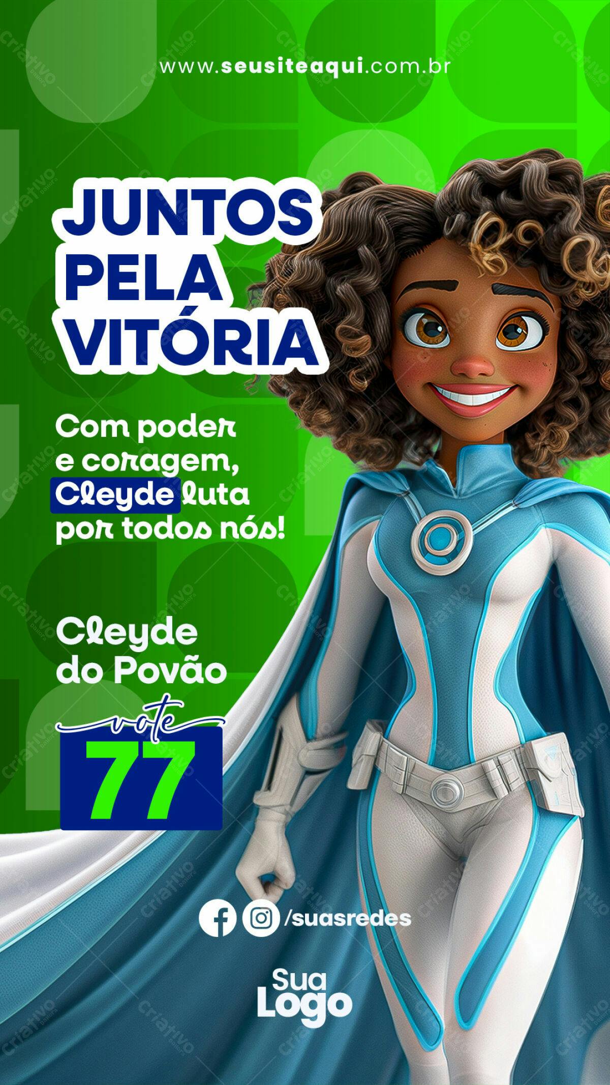 Flyer de Campanha Política PSD Editável