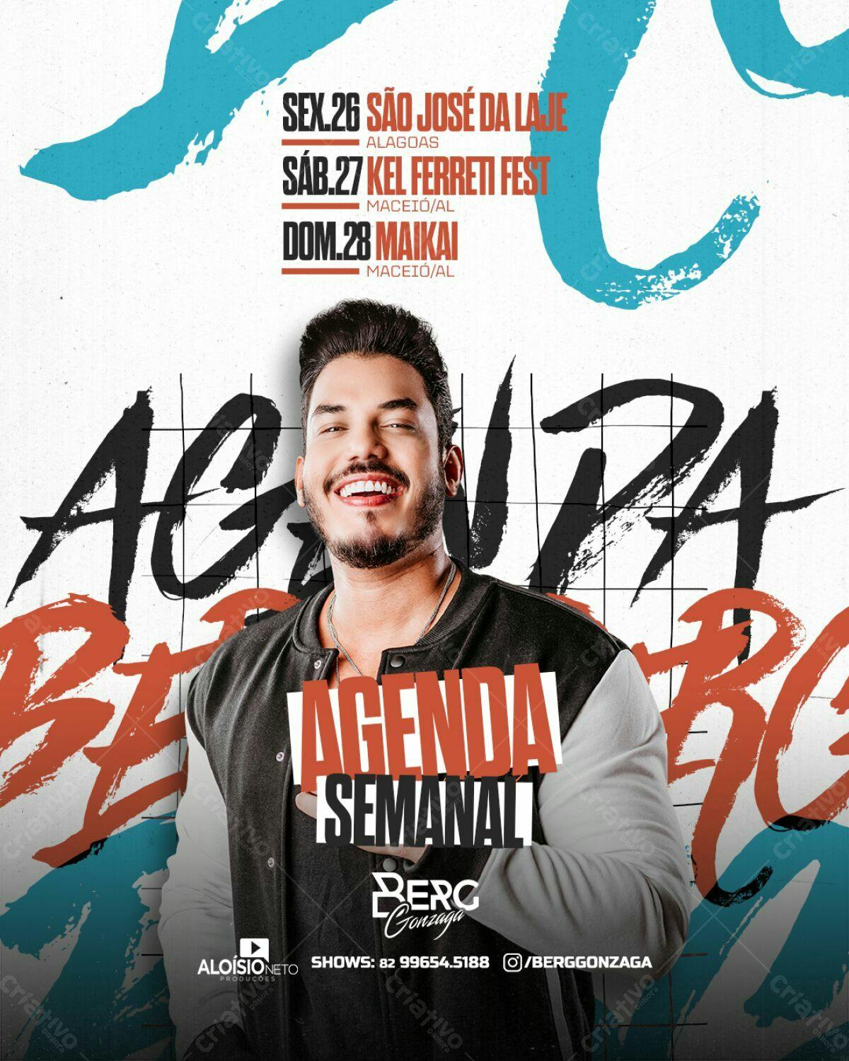 Flyer Agenda Semanal PSD Editável