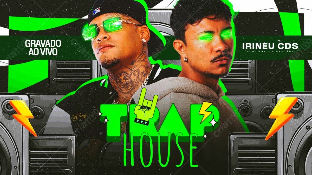 Flyer Trap House - Evento Musical PSD Editável