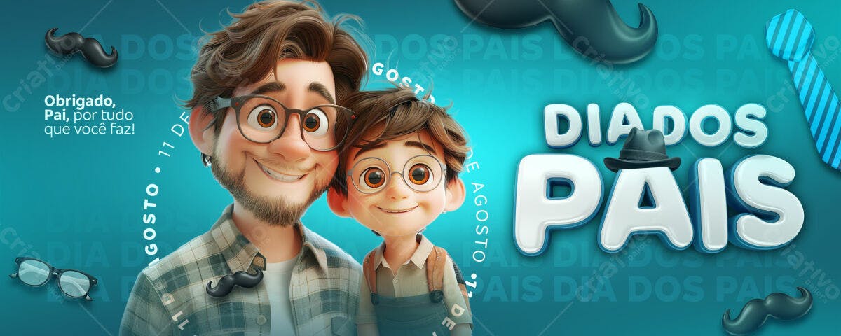 Banner Dia dos Pais PSD Editável