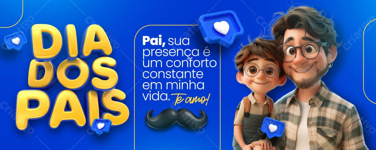 Banner Dia dos Pais PSD Editável