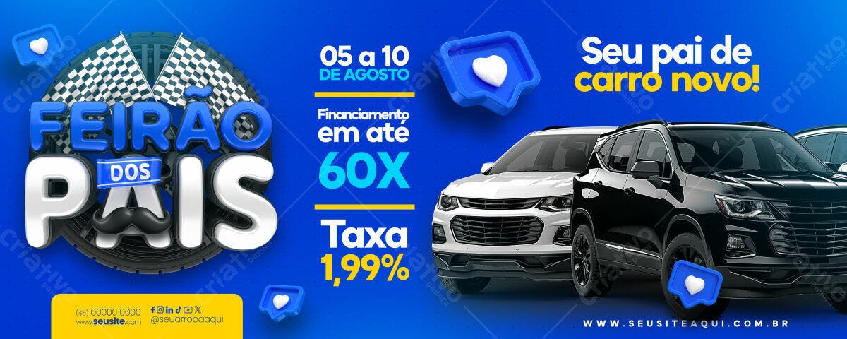 Banner Feirão dos Pais PSD Editável