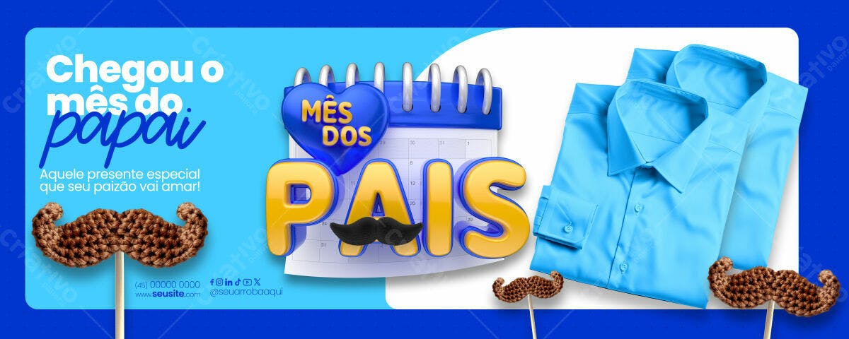 Banner Dia dos Pais PSD Editável