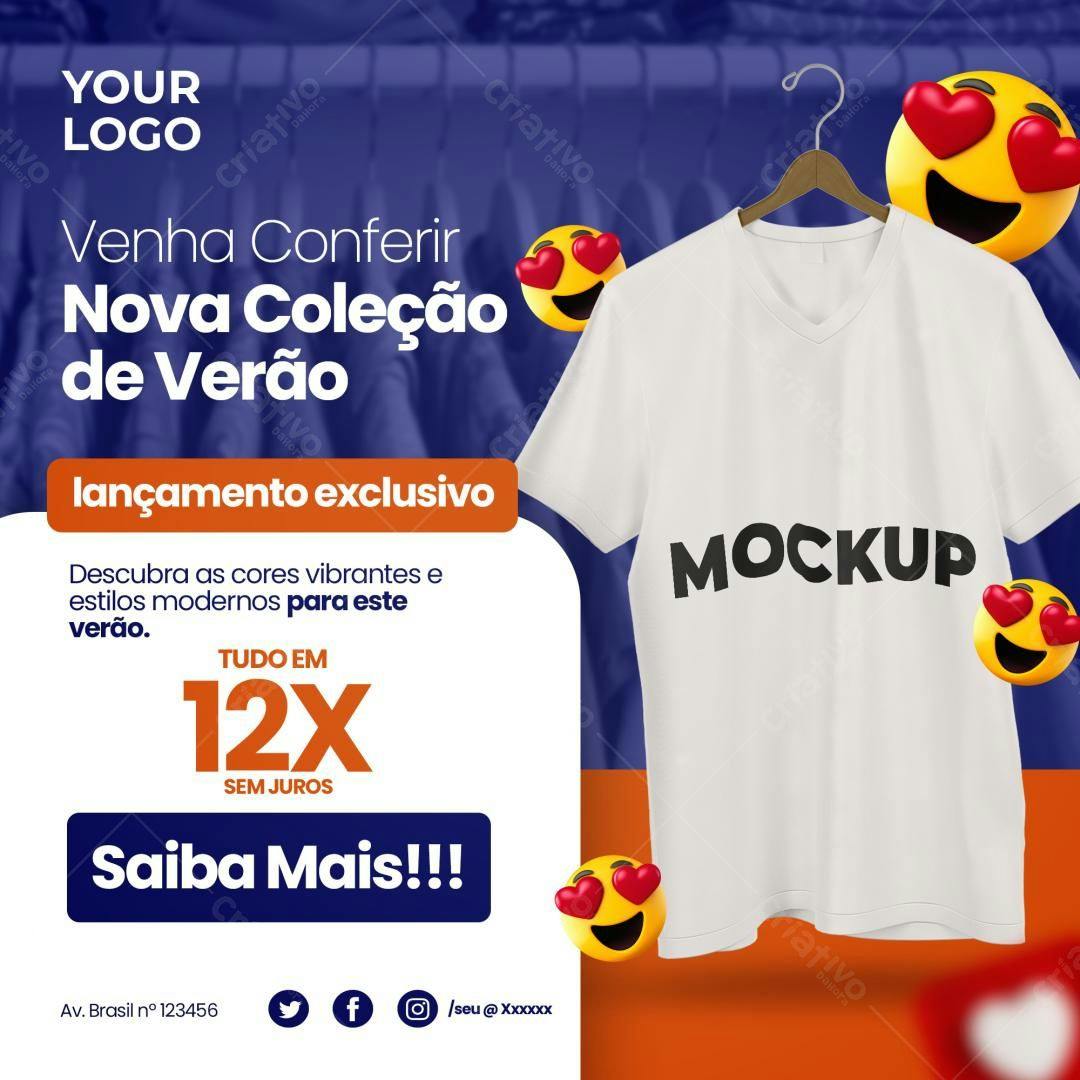 Mockup Camiseta Branca em Mockup 3D