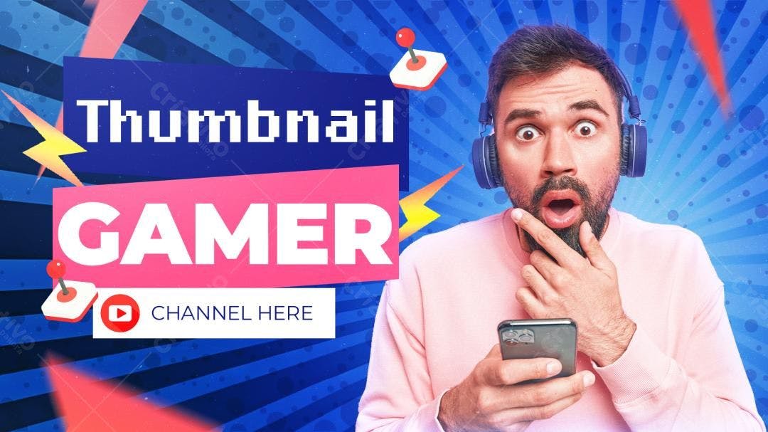 Thumbnail Gamer YouTube PSD Editável