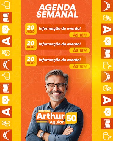 Candidatura politica agenda semanal