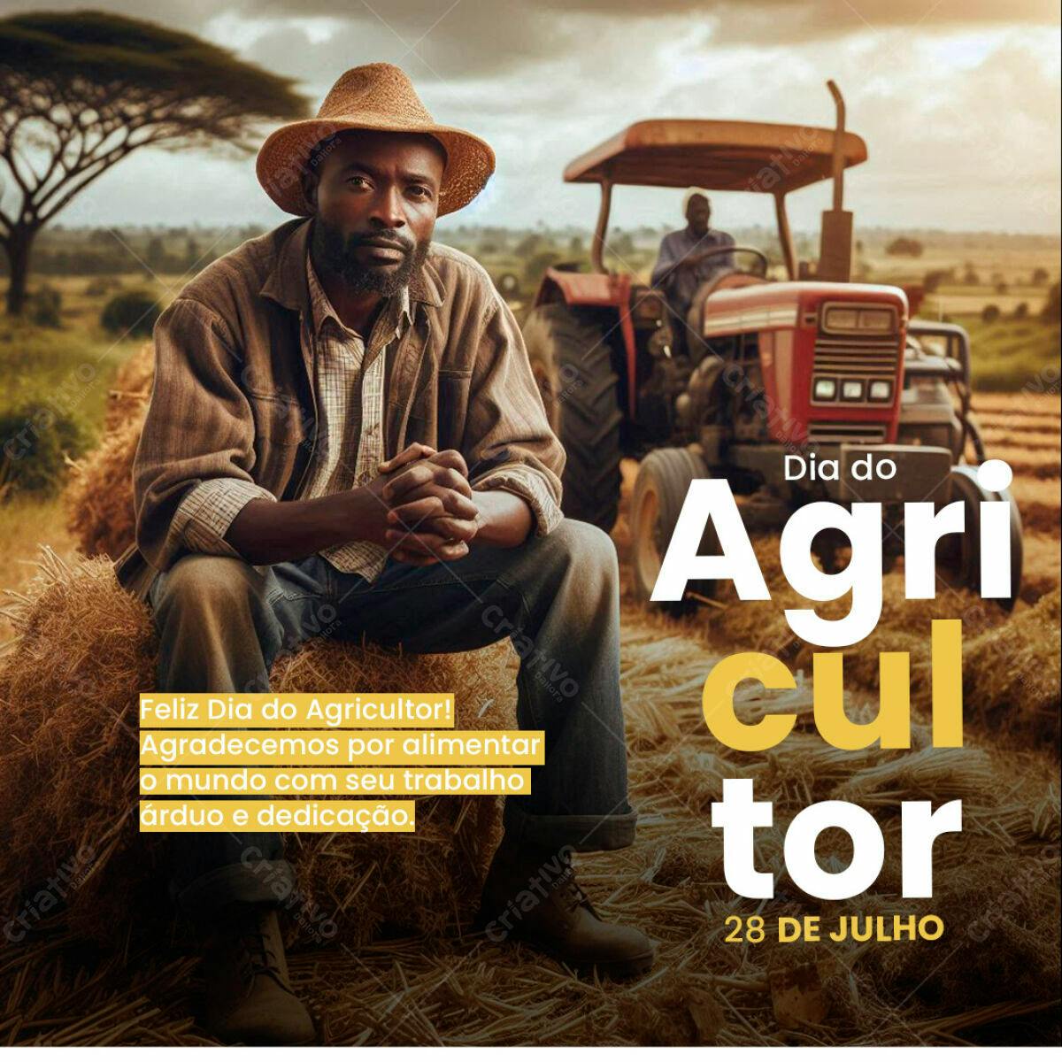 Postagem Dia do Agricultor PSD Editável